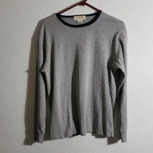 J Crew 100%cotton gray long sleeve shirt